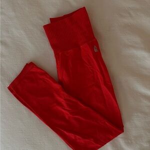 Free People Movement FPM Red Leggings